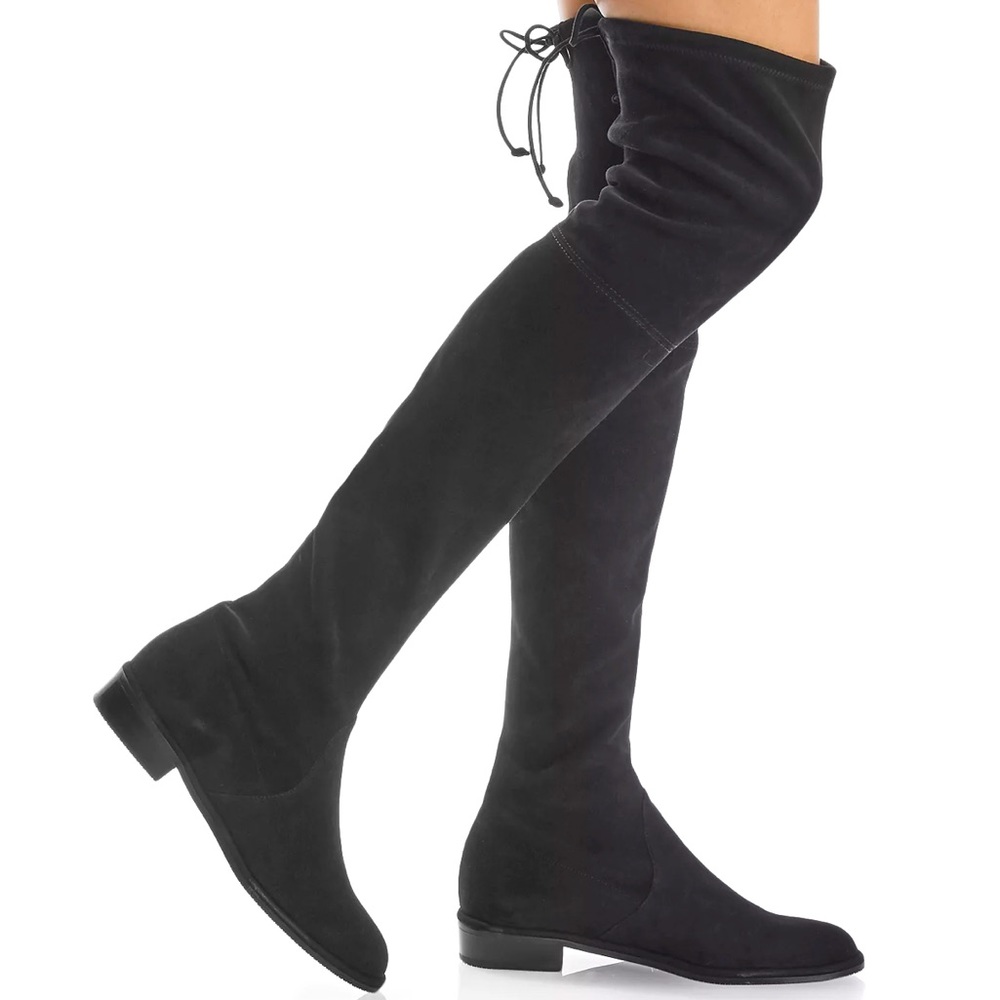 Stuart Weitzman Women's Lowland Stretch Suede Over-the-Knee Boots